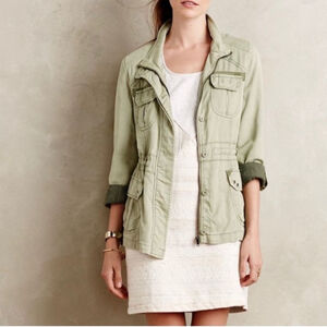 Marrakech XS Utility Cargo Soft Mock Neck Button Jacket Anthropologie